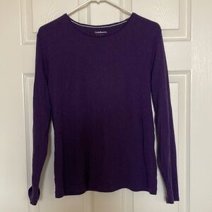2 For $10 / Croft and Barrow - "The Classic Tee" T-shirt M Long Sleeves  Purple